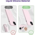 thumbnail image 4 of for iPhone 13 Case, Silicone Shockproof Slim Thin Phone Case for iPhone 13 6.1 inch Ice Pink, 4 of 13