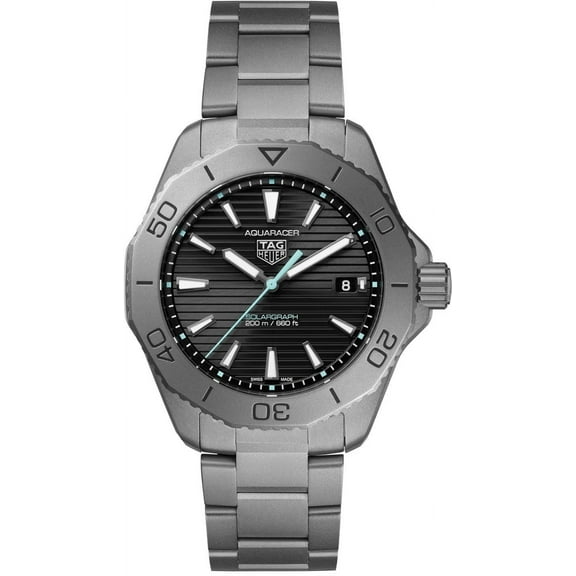 Tag Heuer Aquaracer Solargraph Black Dial Ultra Light Titanium Men's Watch WBP1180.BF0000