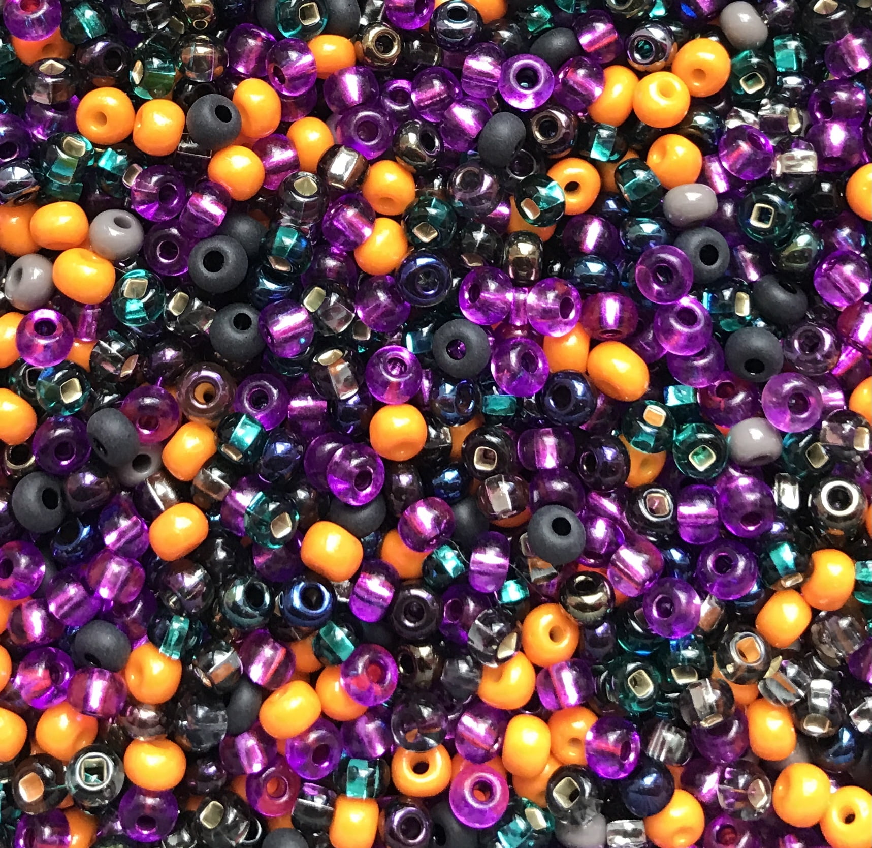 Czech Seed Beads 6/0 Spooky Halloween Mix (1 ounce)