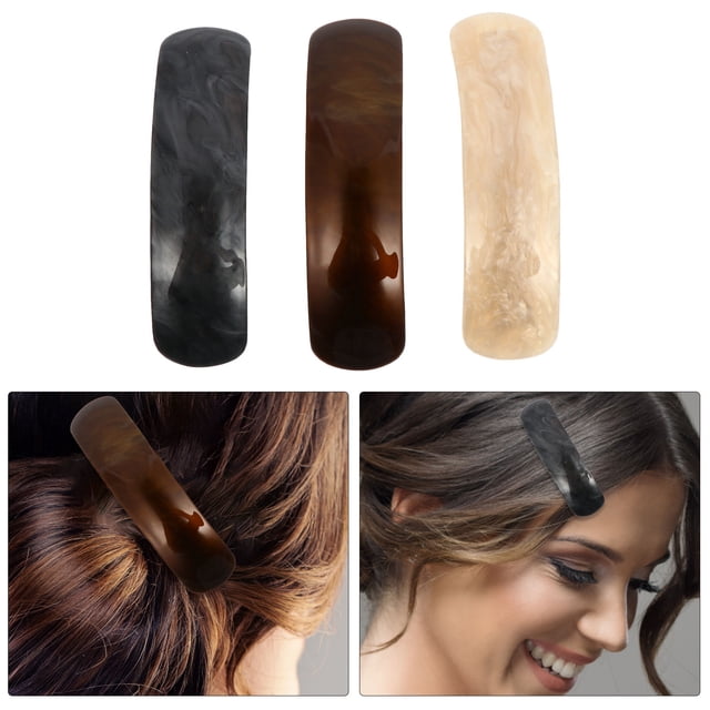 unbranded 3Ud Clips De Con Resorte Acrílicos Para Mujer Accesorios Retro Duraderos Y Para Decorar