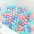 thumbnail image 6 of Chicmine 100Pcs Baby Ocean Ball Pit Balls Funny Long Life Span Boys Girls Mixed Colors Ocean Balls Pool Accessories Tent Game House Toy for Kids, 6 of 17