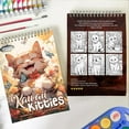 thumbnail image 6 of LBKHOUSE Kawaii Kitties Coloring Book Spiral Bound for Adults, Premium Cover, 6 of 6