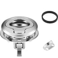 thumbnail image 5 of Stainless Steel Flush Pull Slam Lock Round Pull Lock for RV Boat Deck Cover Door Cabinet Hardware Door Locking Style (B) 2pcs, 5 of 5