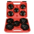 thumbnail image 2 of Wrench Cup Set, 11pcs Oil Filter Socket Set Repair Tool Kit Black With Carrying Case For Car Repairing, 2 of 8