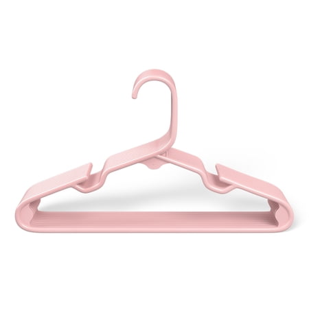 Mainstays Kids Pink Plastic Clothing Hangers, 10 Pack