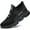 Black, variant on Tanleewa Steel Toe Work Shoes for Men and Women Shoe Size Men5/Women6