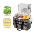 thumbnail image 2 of FORMRS Insulated Cooler Bag 24 Cans Capacity Soft Leakproof Lunch Box with Side Pockets, Gray Halloween Skeleton, 2 of 7