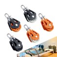 thumbnail image 2 of EDTara Universal Head Single Pulley High Load Low Friction Bearing Sheave Block Boat Accessories For Cruising Racing Type 2, 2 of 9
