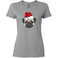 thumbnail image 3 of Inktastic Christmas Pug Dog Santa Women's T-Shirt, 3 of 5