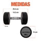 thumbnail image 5 of Mancuernas Redondas Altera Altera PAR-MBN De Acero Y Forro de Neopreno 20 Lb 2 Pz, 5 of 6