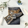 thumbnail image 6 of Beautiful Tiger 3-Piece Towel Set,Soft Absorbent Quick Dry Bath Towels Sets,1 Bath Towel,1 Hand Towel,1 Washcloth,for Bathing Home Hotel Gym Spa Wash cloth, 6 of 7
