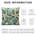 thumbnail image 6 of Wuche Coastal Beach Pillow Covers 18x18 Set of 2, Starfish Coral Seahorse Throw Pillow Covers Outdoor Decorative Pillow Case for Couch Bed Sofa Cushion Home Decor Multiple specifications, 6 of 6