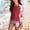 Wine, variant on WAVSUF Girls Long Sleeve Swimsuit Built In Bra Quick Dry Top and Dolphin Short Summer Beach Rash Guard Swimwear 2 Piece Blue 10-12