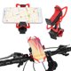 thumbnail image 3 of Soporte para Teléfono Móvil de Bicicleta ANGGREK Silicona Roja Soporte Negro, 3 of 8