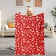 thumbnail image 4 of Dongrere Throw Blanket for Bed Christmas Snowflake Blanket for Couch, Travel & Office - Snowflake Print Warm Winter & Gift Idea, 4 of 8