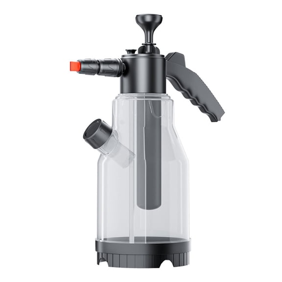 Ikohbadg Continuous Hand Pump Pressure Sprayer for Home, Lawn, Garden, Car Detailing, with 2 Spray Nozzle for Spraying Plants, Watering, Weeds, Fertilizer and Cleaning, 2L/0.5Gallon