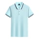 thumbnail image 1 of Blusa de Manga Corta con Cuello Suave Cuello de los Hombres, Camisa Ligera Y Casual, 1 of 4