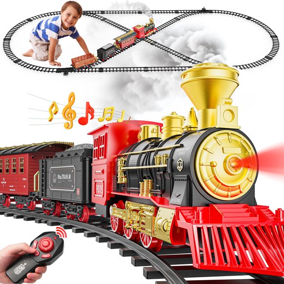 Mando a distancia Train Set Hot Bee con rieles de lujo para niños