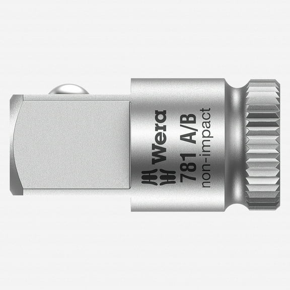 Wera 042670 Square Drive Size Adapter, 1/4" to 3/8"