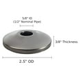 thumbnail image 6 of Miiflex 4AQP12B, Silver Stainless Steel 1/2 in Angle Shut Off Valve, 6 of 7