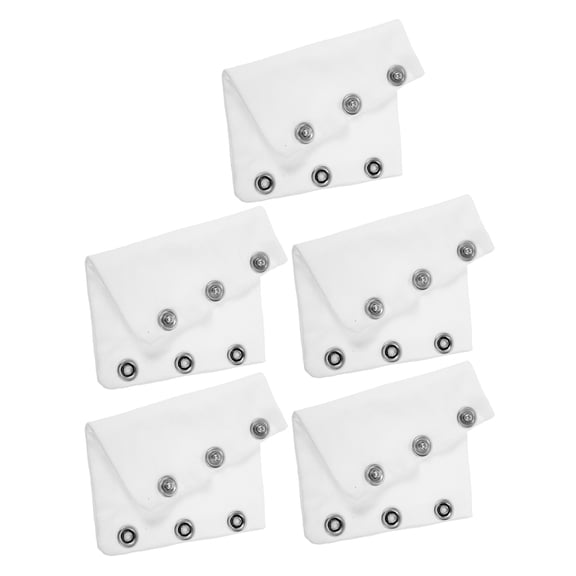 PAMINGONO 5Pcs White Bodysuit Extenders Soft Skin Friendly Fabric for Jumpsuit Use