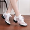 thumbnail image 4 of Zapatos de baile, botas de cuero, zapatos de baile cuadrados, zapatillas de baile con aumento, botas, zapatos de baile de suela blanda, zapatos de baile modernos, 4 of 5