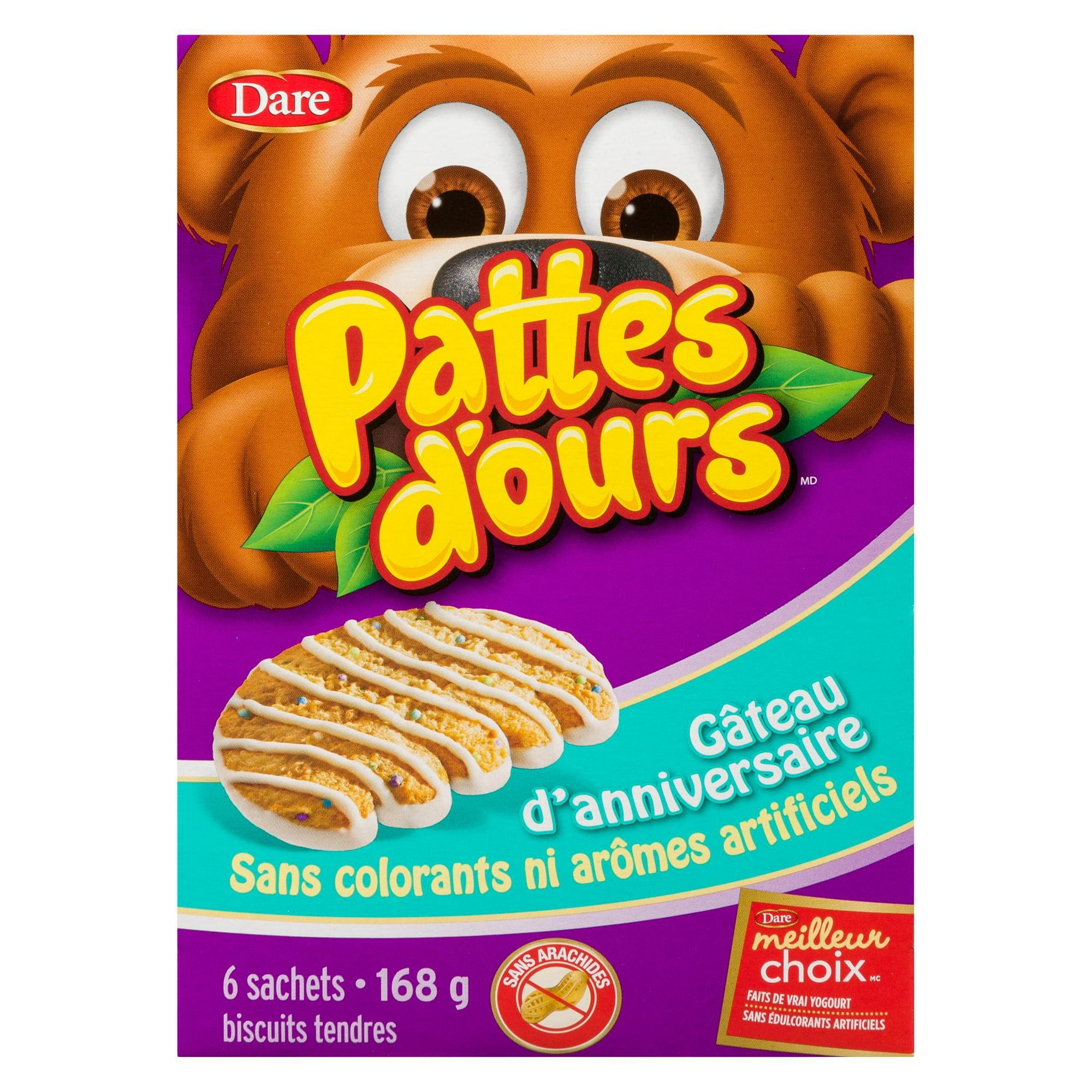 Bear Paws Birthday Cake Cookies, Dare 168g