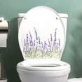 thumbnail image 5 of JingChun Purple Plant Leaves Flowers Toilet Lid Stickers,Cute Removable Self-Adhesive Colorful Stickers Restroom Art Decoration for Bathroom Cistern Decor Toilet Lid Decals, 5 of 5
