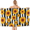 thumbnail image 2 of Yibo Beach Towel Sunflower on Yellow Background Quick Dry Pool Towel Ultra Absorbent Towel Lightweight Shower Towel, 2 of 9