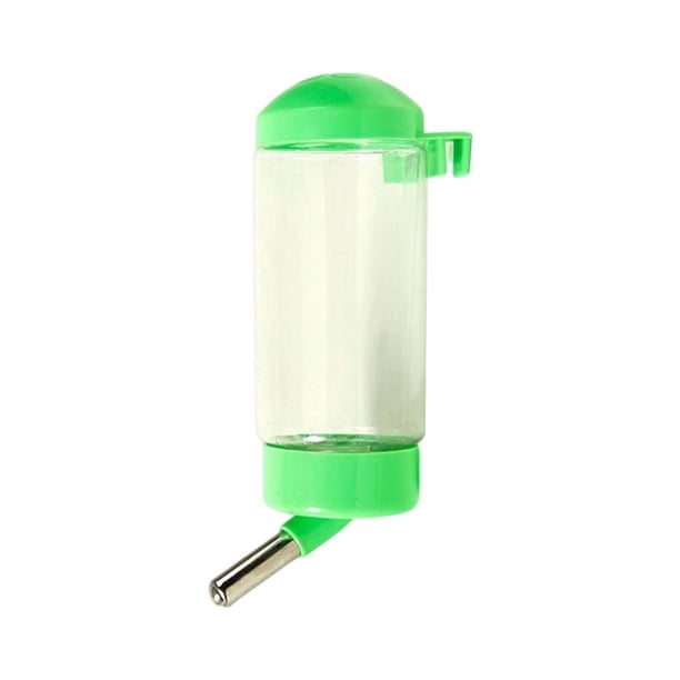 Greeniant Bebedero para mascotas, portátil, lavable, bonito, boquilla de acero inoxidable, a prueba de fugas, 400ml, colgante recargable, bebedero sin Suministros de alimentación y agua para Verde Greeniant PT004403-02