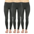 thumbnail image 1 of Performance Leggings for Women|Quality Leggings for Workouts, Yoga, Casual Wear - 3PK Asphalt CA3200 L, 1 of 3