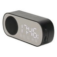 thumbnail image 3 of Reloj despertador, reloj despertador con radio y dos altavoces, reloj despertador digital con altavoz Bluetooth, artesanía excepcional, 3 of 12