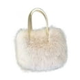thumbnail image 4 of 1 Plush Handbag Fuzzy Tote Bag Shoulder Bag Soft Crossbody Purse for Women Work Travel Shopping Casual Outing, 4 of 9