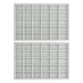 thumbnail image 2 of REGALWOVEN 2 Pack Stackable Velvet Accessory Organizer Trays with Removable Dividers for Drawer Grey 30 Grid Tray, 2 of 7