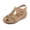 Brown, variant on Wedge Sandals for Women Closed Toe Comfortable with Massage Function Outdoor Platform Sandals (C801-4, Black 39)