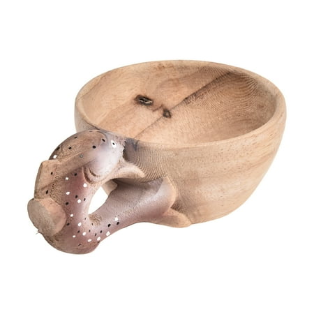 

Kuksa Rubber Wooden Water Cup Hand Carved Animal Head Cup