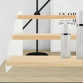thumbnail image 3 of Miangastore Wood Risers Storage Rack Beige Acrylic 1Pack 11.8X6.3X4.5In, 3 of 9