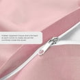 thumbnail image 5 of Duvet Cover California King [3-Piece, Baby Pink] - 1 Comforter Protector with Zipper Flap and 2 Pillow Shams - Hotel Luxury 1800 Brushed Microfiber - Ultra Soft, Cool and Breathable Comforter Cover, 5 of 7