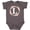 Charcoal Grey, variant on Inktastic Monogram Letter L Rose Floral Wreath Girls Baby Bodysuit