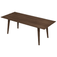 thumbnail image 3 of Levi Modern Style Solid Wood Rectangular Dining Kitchen Table 86", 3 of 6