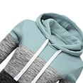 thumbnail image 3 of Femmes Filles Sweat à Capuche Patchwork avec Cordon de Serrage, 3 of 4