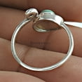 thumbnail image 5 of Real 925 Sterling Silver, Blue Turquoise Natural Gemstone Round Ring, Statement Ring, Adjustable Ring, Teacher&nbsp;Gifts, Valentines Day Gifts For Women, December Birthstone (turquoise, 7), 5 of 6