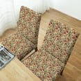 thumbnail image 5 of Stretch Parson Chair Slipcovers for Dining Room Set of 6,Boho Mushroom Dining Chair Covers Farmhouse Vintage Removable Chair Seat Protectors Covers for Kitchen,Wedding,Ceremony,Orange/Red, 5 of 6