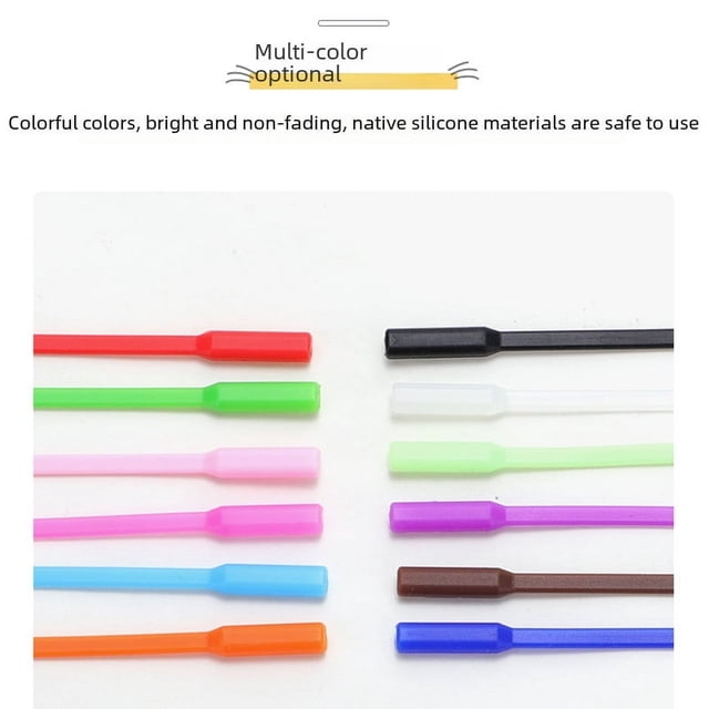 Gafas para niños con cordón antideslizante, cuerda de silicona, gancho para la oreja antideslizante, cuerda para los ojos antideslizante