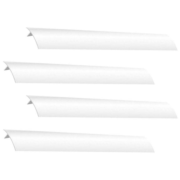 WRITWAA Writwaa Silicone Stove and Counter Gap Cover Heat-Resistant White for Modern Kitchens 4Pcs