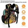 thumbnail image 5 of Gorillaz Music Backpack Daypack School Bag Lightweight Bookbag Shoulders Satchel Adjustable Rucksack Travel Bag 13in, 5 of 8