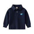 thumbnail image 3 of YOUYEDIAN Back to School Boys Polo Shirt Kids Long Sleeve Collared School Uniform Toddler Soft Cotton Shirts, 3 of 5