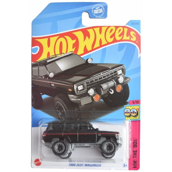 Hot Wheels 1988 Jeep Wagoneer, The '80s 5/10 [Black] 52/250