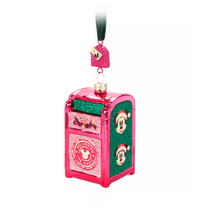 Disney 2024 Mickey & Minnie Mailbox Glass Holiday Christmas Ornament