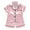 Pink, variant on Hiijoy Toddler Girls Pajamas Satin Button Down Short Sleeve Shirt Shorts Sleepwear, Sizes 2-3T